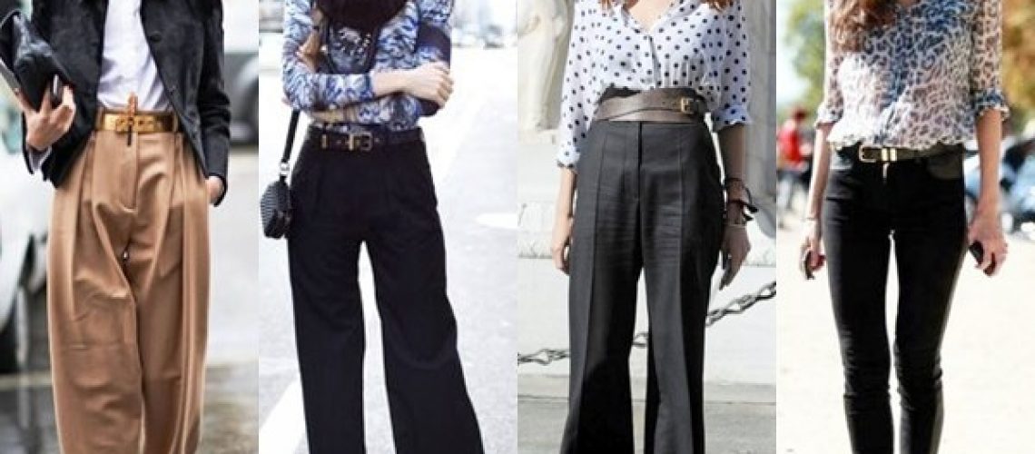 belt pants same color